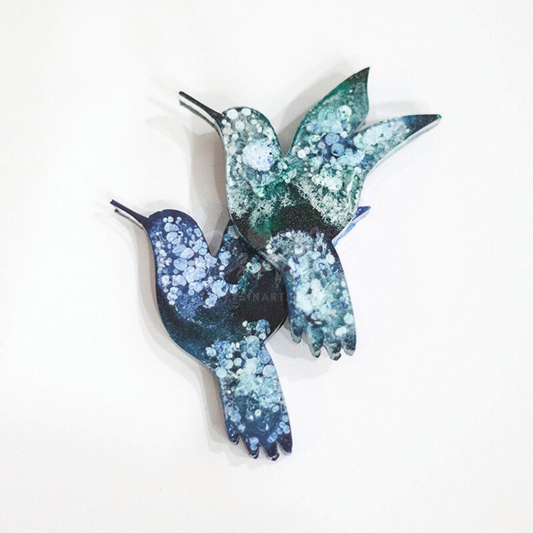 Молд силиконовый Колибри, ResinArt — картинка 4