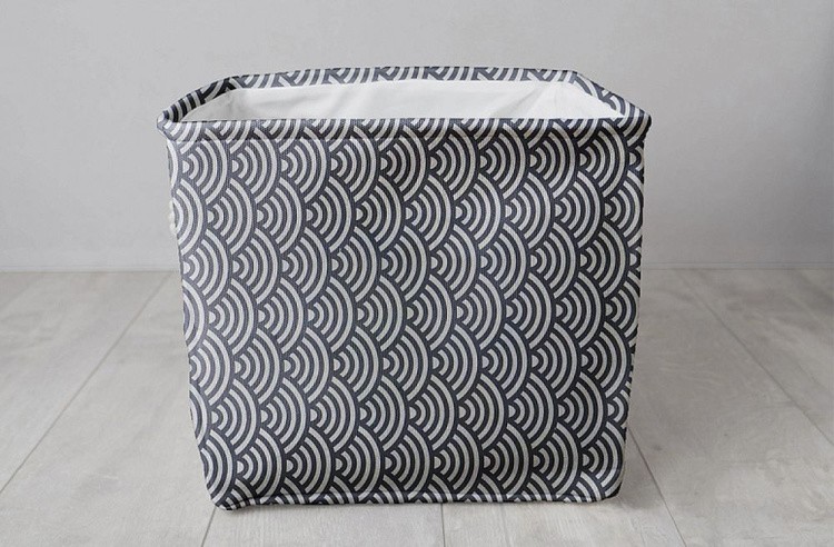 Ткань лен, 140 г/м², 30% лен, 70% хлопок, 3 м, ширина 150 см, цвет: синий, принт, TBY — картинка 8