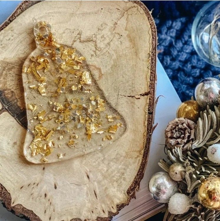 Елочная игрушка Колокольчик №3 - Силиконовый молд, ResinArt — картинка 4