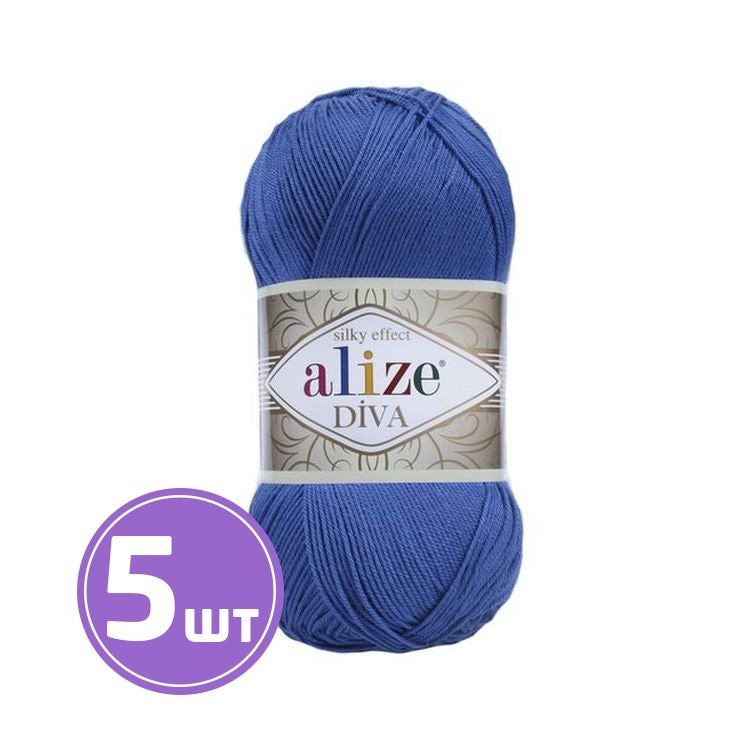 Пряжа ALIZE Diva Silk effekt (132), мадонна, 5 шт. по 100 г