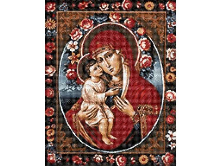 Алмазная вышивка «Феодотьевская икона Божией Матери» — картинка 3