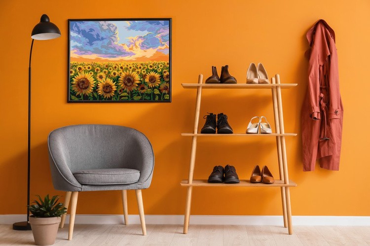 Картина по номерам «Подсолнухи на закате» — картинка 5