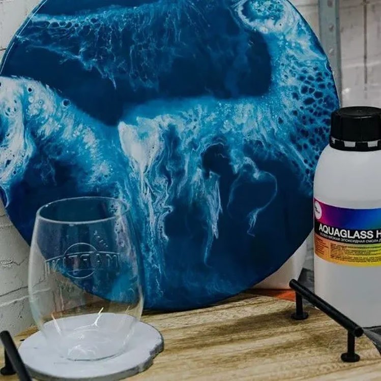 Набор для рисования эпоксидной смолой в технике ResinART Море, RU-SMOLA — картинка 7