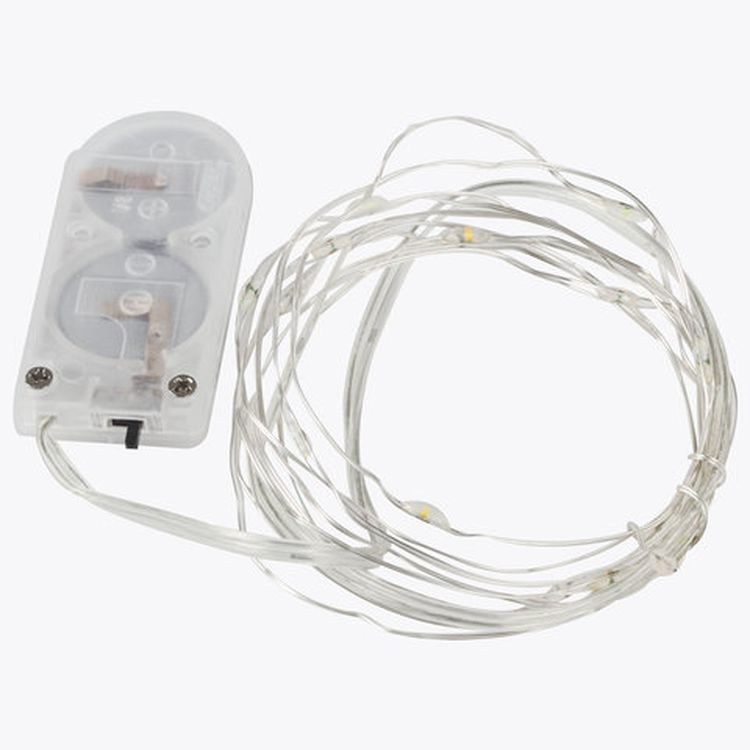 Электрогирлянда светодиодная «Роса», 20 ламп, 2 м, многоцветная, на батарейках — картинка 5