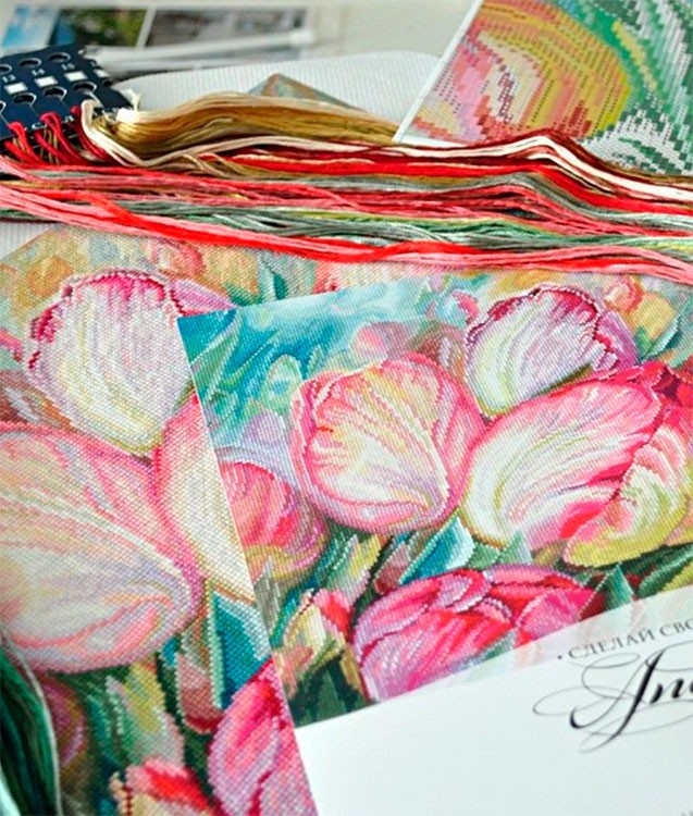 Набор для вышивания «Тюльпаны» — картинка 2