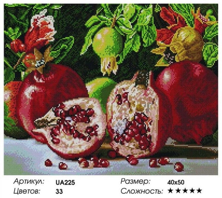 Алмазная вышивка «Гранаты» — картинка 2