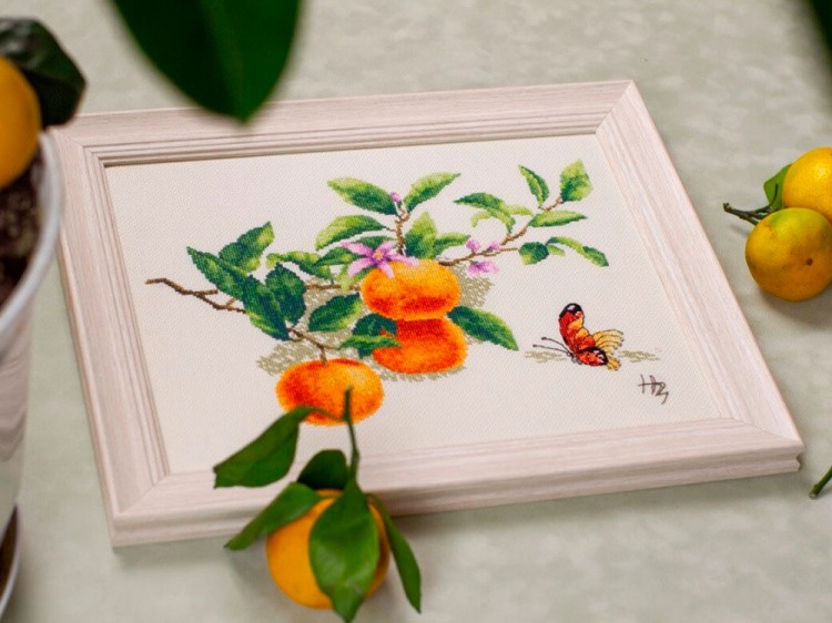 Набор для вышивания «Веточка мандарина» — картинка 5