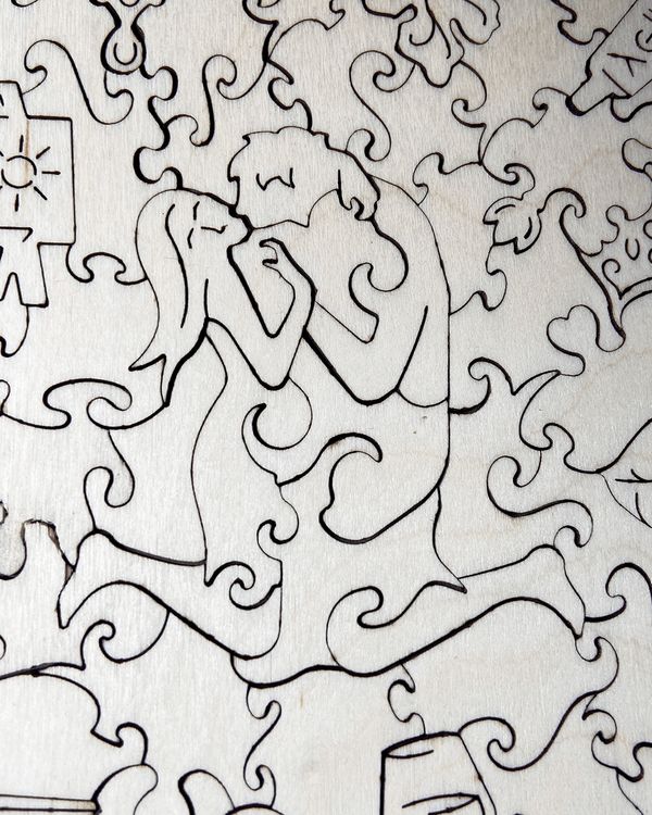 Деревянные пазлы Woodzle «Поцелуй» (М) — картинка 7