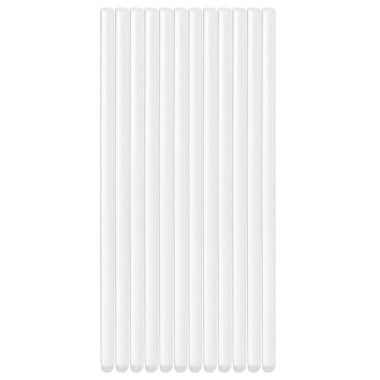 Клеевые стержни, диаметр 7 мм, длина 200 мм, прозрачные, 12 шт., Brauberg — картинка 2