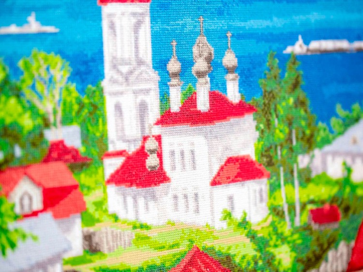 Набор для вышивания «Плес. Храм над Волгой» — картинка 3