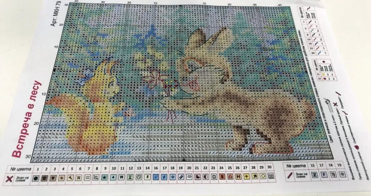 Набор для вышивания «Встреча в лесу» — картинка 4