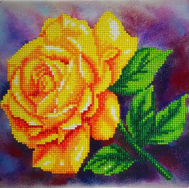 Алмазная вышивка «Золотая роза» — картинка 2