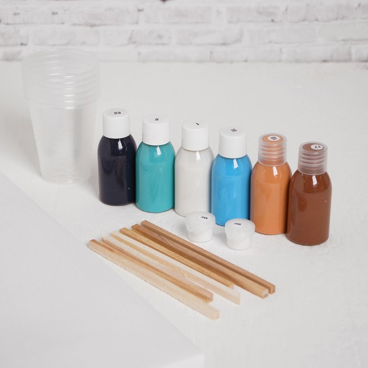 Набор для рисования жидким акрилом Флюид Арт «Абстракция» — картинка 3