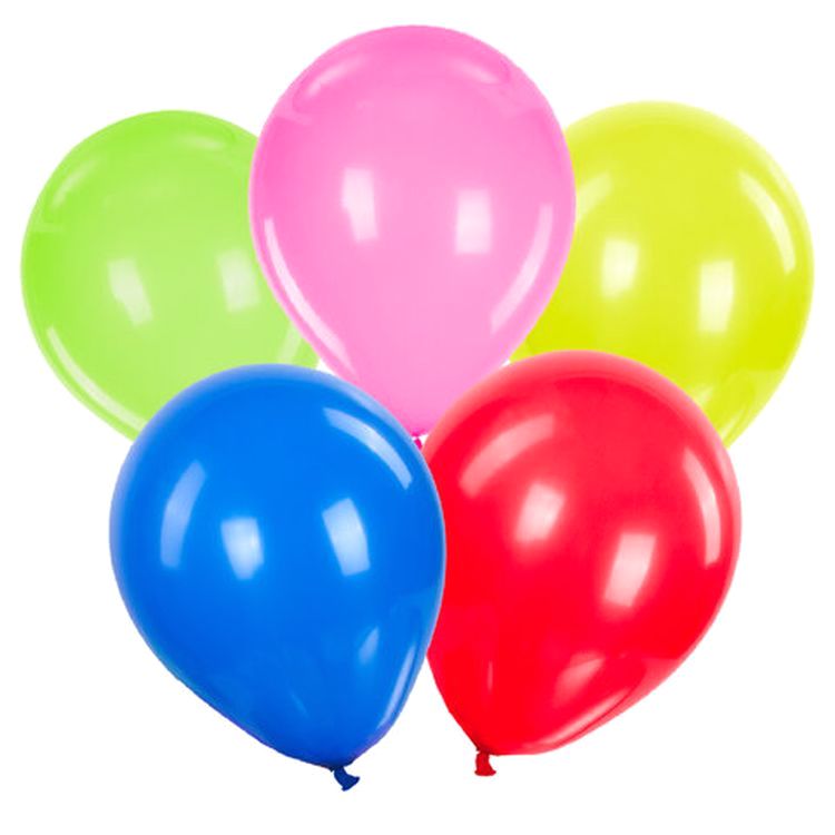Шары воздушные, 12&quot; (30 см), комплект 10 шт., ассорти 5 цветов — картинка 3
