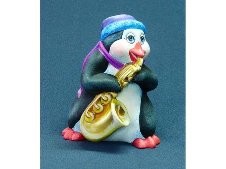 Фигурка для раскрашивания «Пингвин джаз сакс» — картинка 2