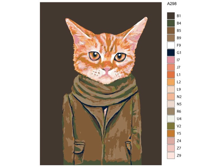 Картина по номерам «В осеннем пальто» — картинка 2