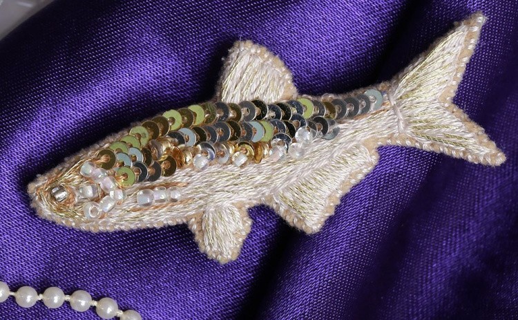 Набор для вышивания «Брошь. Золотая рыбка» — картинка 4