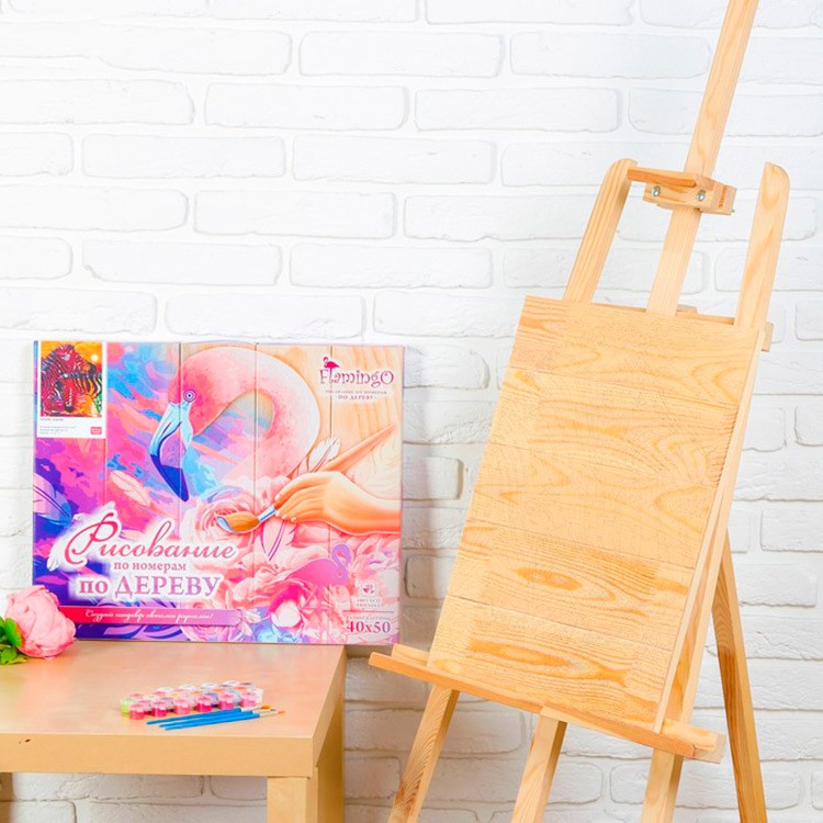 Картина по номерам по дереву Flamingo «А. Чебоха. Beautiful world» — картинка 4