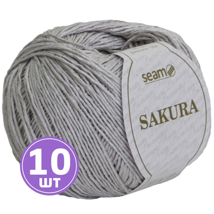 Пряжа SEAM SAKURA (Сакура) (1017), перламутровый, 10 шт. по 50 г