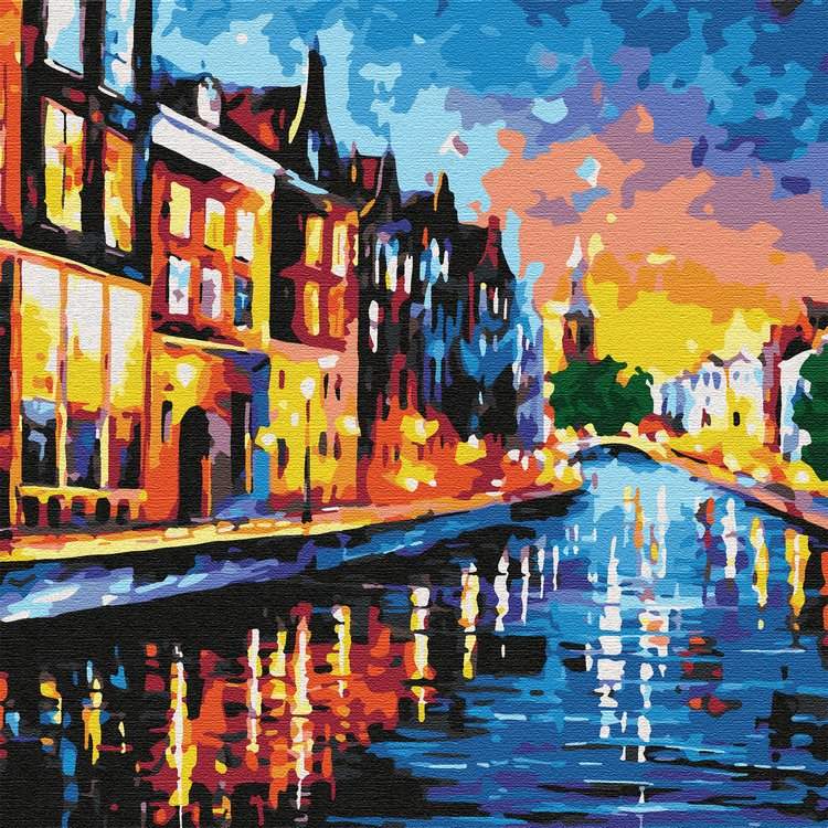 Картина по номерам «Каналы Амстердама»