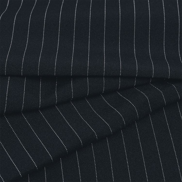 Ткань Габардин кач-во Фухуа, 180 г/м², 5 м x 150 см, цвет: темно-серый, принт полоска, TBY — картинка 2