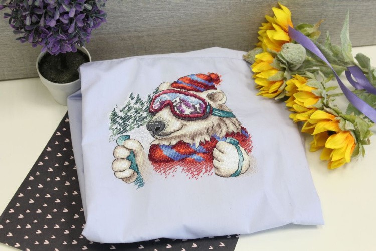 Набор для вышивания «Стильный лыжник» — картинка 4