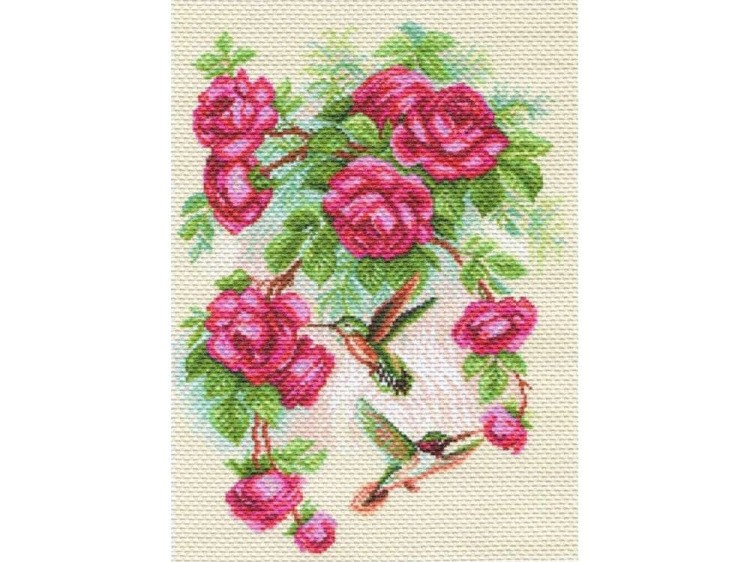 Набор для вышивания «Розы и колибри»