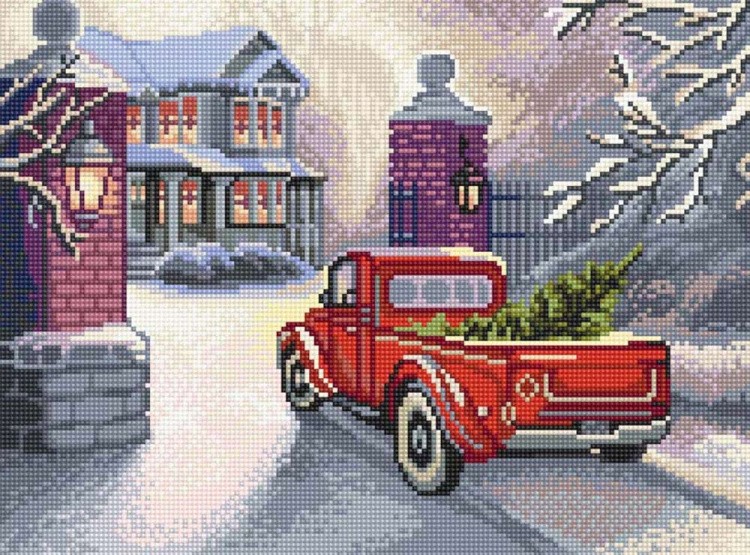 Алмазная вышивка «Приближение Рождества» — картинка 2