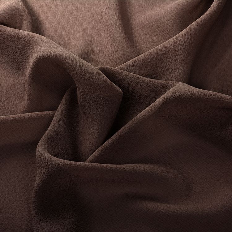 Ткань Креп-шифон, 5 м, ширина 150 см, 105 г/м2, цвет: светло-земляной, TBY — картинка 3