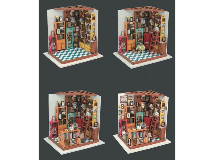 Набор для создания миниатюры (румбокс) «Книжный магазинчик» — картинка 4
