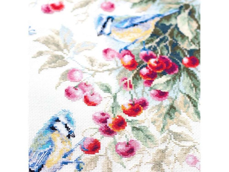 Набор для вышивания «Синицы и вишня» — картинка 4