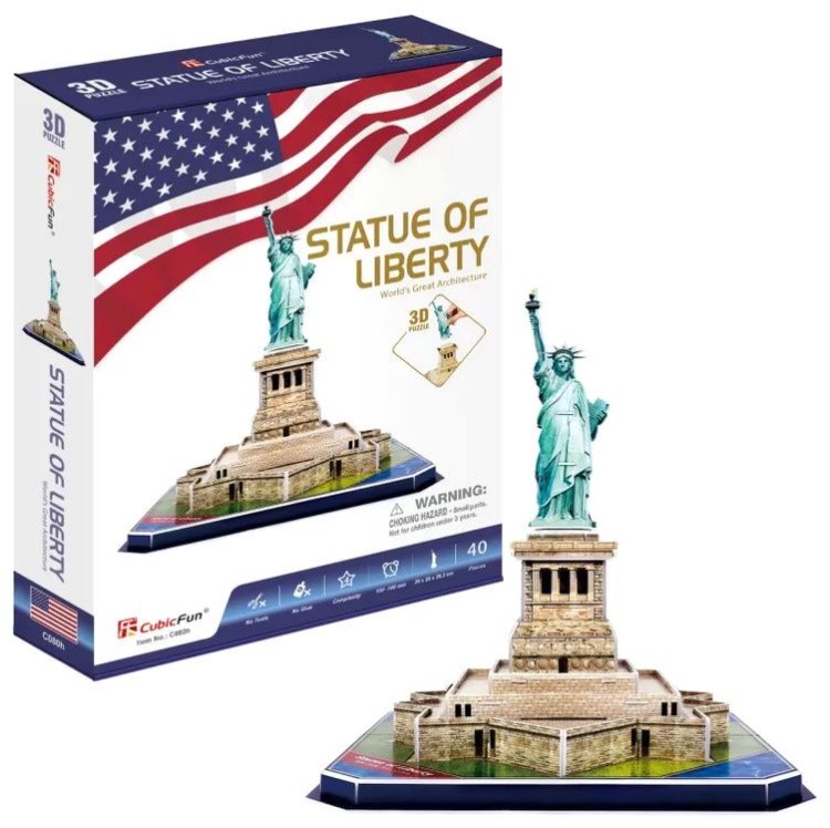 3D пазл CubicFun «Статуя Свободы» — картинка 2