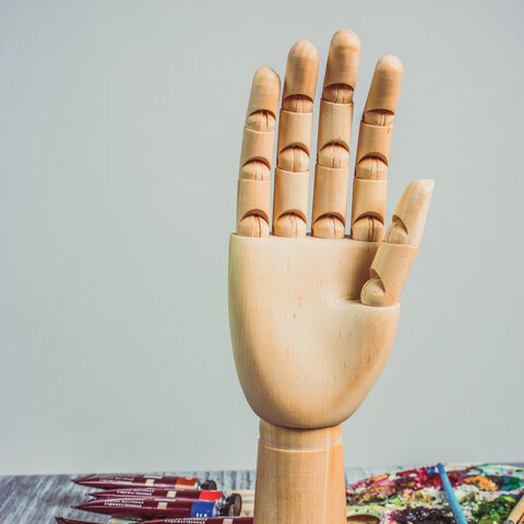 Манекен художественный «Рука», высота 30 см., мужская правая, дерево, BRAUBERG ART CLASSIC — картинка 9