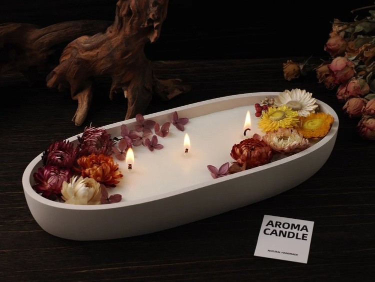 Силиконовый молд - Блюдо/кашпо, 22x10,5см, 1 шт. — картинка 8