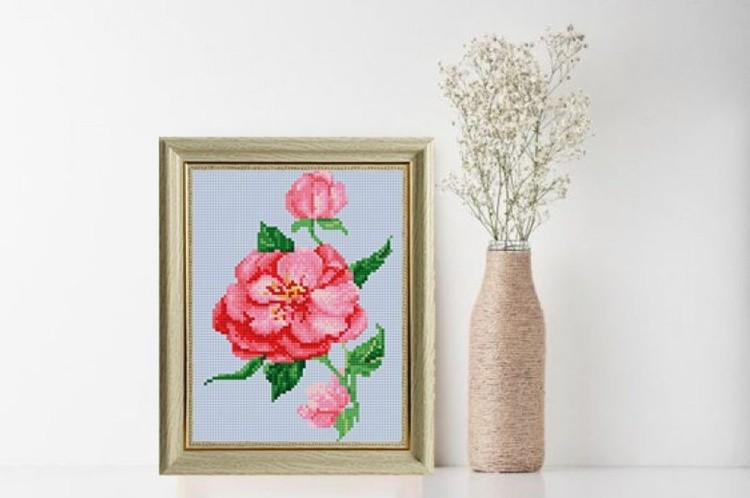 Алмазная вышивка «Шиповник» — картинка 5