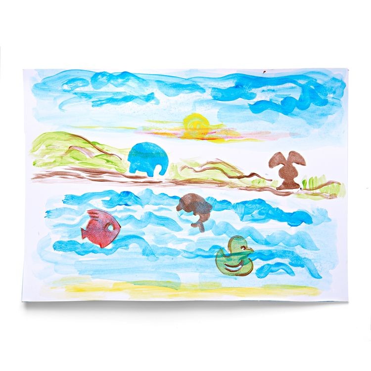 Развивающие пальчиковые краски «Рисуем с мамой. Животный мир» — картинка 4