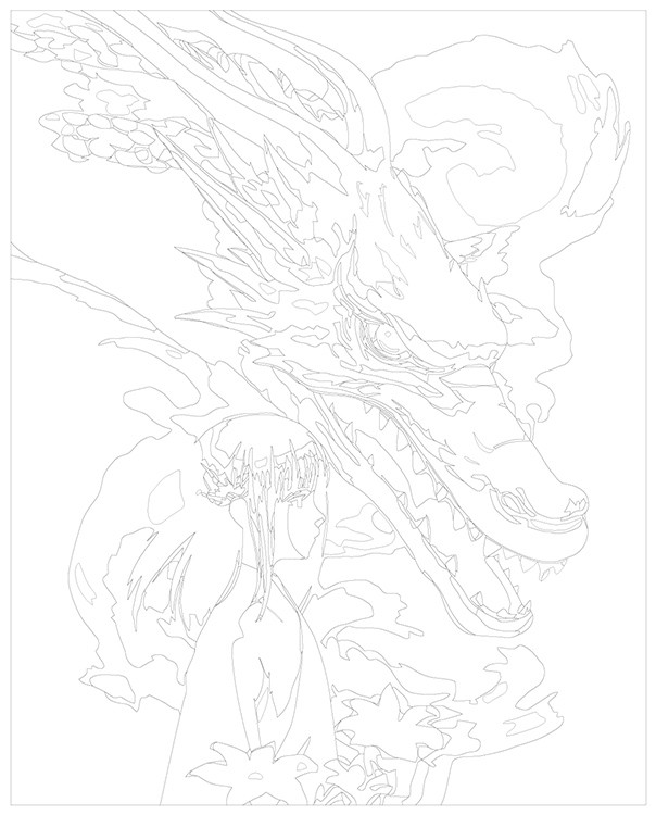 Картина по номерам «Аниме Унесенные Призраками: Тихиро и дракон Хаку 2» — картинка 3