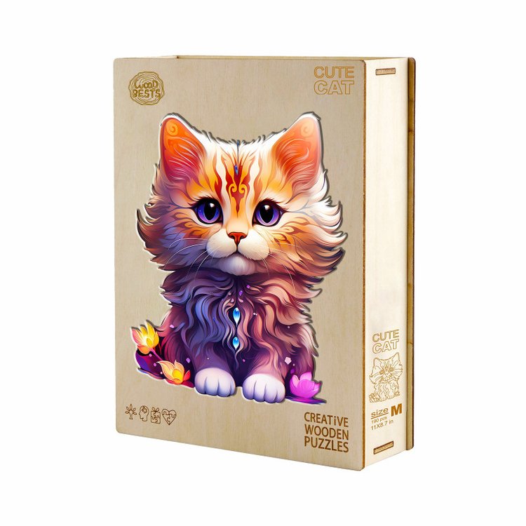 Деревянные пазлы «Фэнтези кэт L», Woodbests — картинка 5