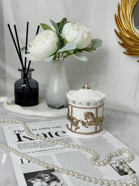 Силиконовый молд - Шкатулка карусель №11, d9,6x6,8см, 1 шт. — картинка 7