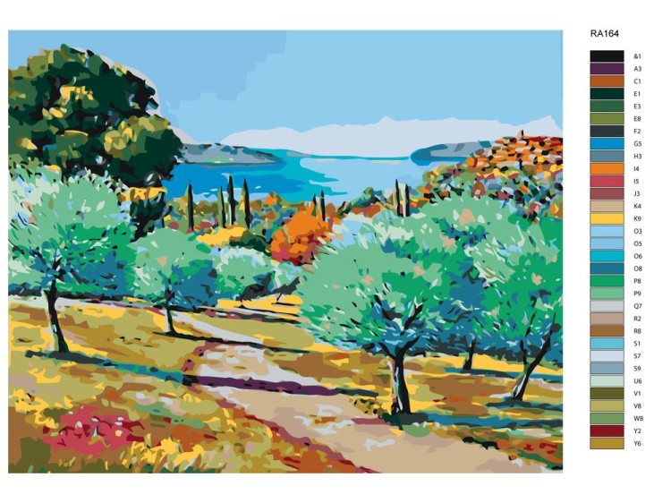 Картина по номерам «Дорога» — картинка 2