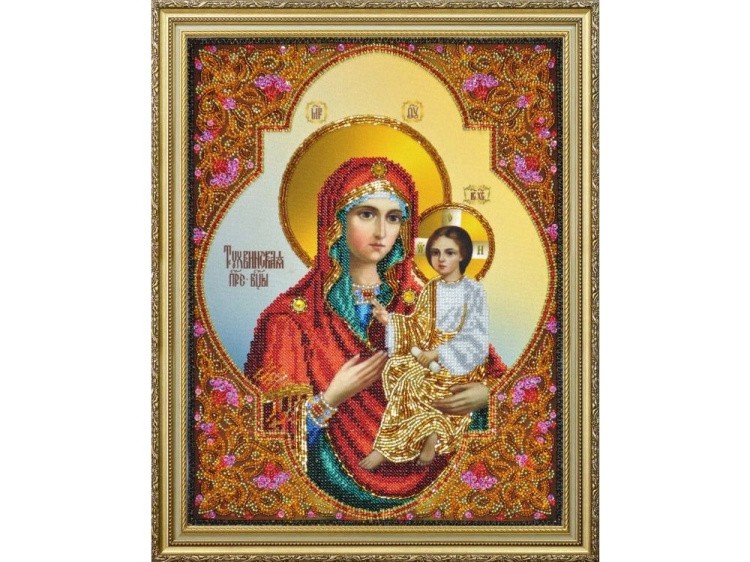 Набор для вышивания бисером «Тихвинская икона Божией Матери»