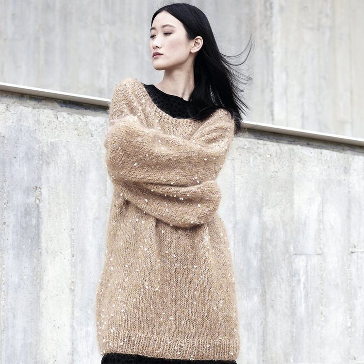 Пряжа Katia CASIOPEA (058), темное золото меланж, 5 шт. по 50 г — картинка 3