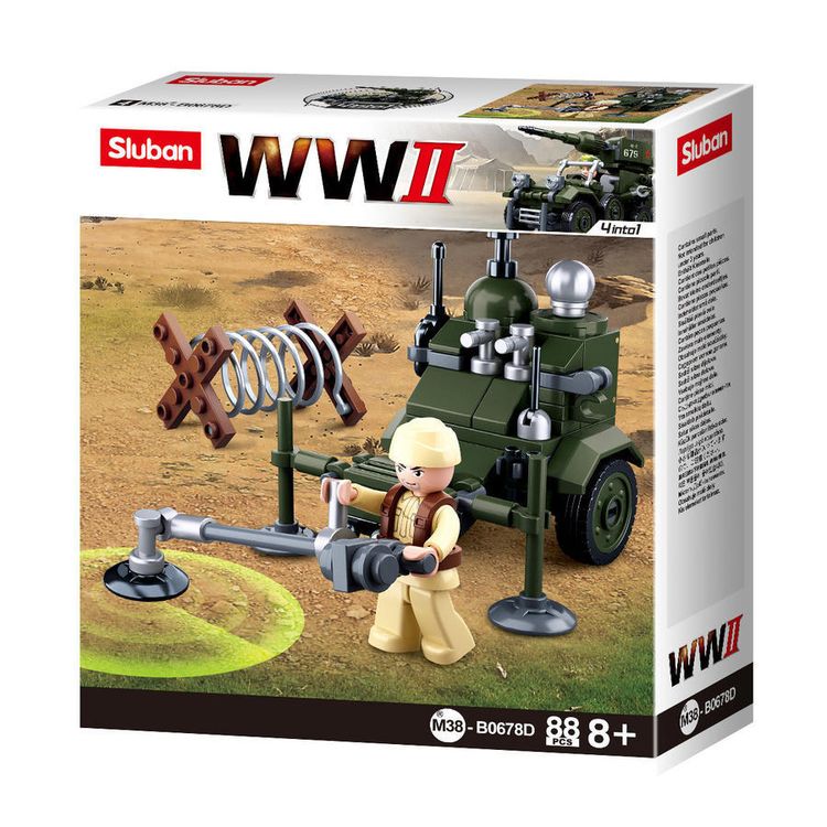 Конструктор «Вторая мировая война.Сапер 4 в 1», 88 деталей — картинка 2