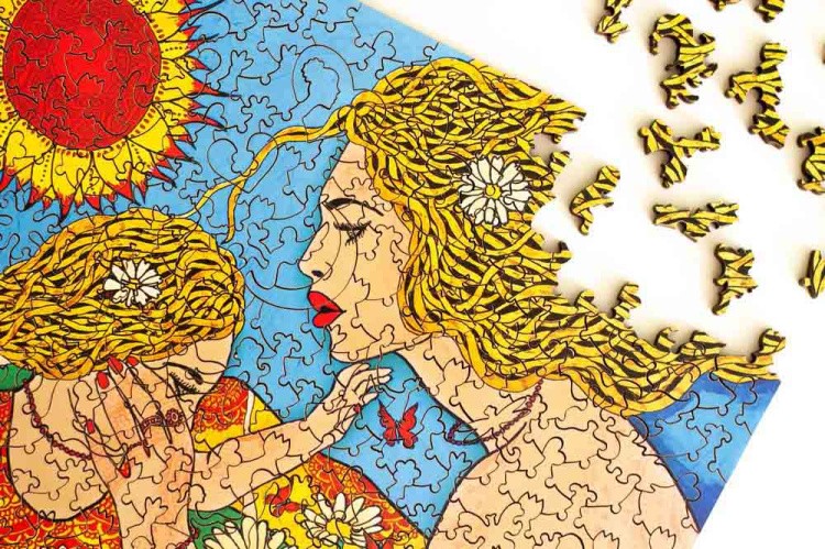 Деревянные пазлы DAVICI «Моему дитя (двусторонние)» — картинка 5