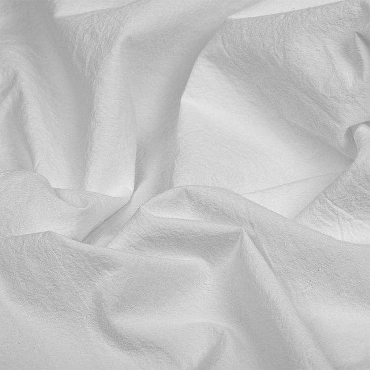 Ткань Хлопок крэш, 1 м х 150 см, 90 г/м², цвет: белый, TBY — картинка 3