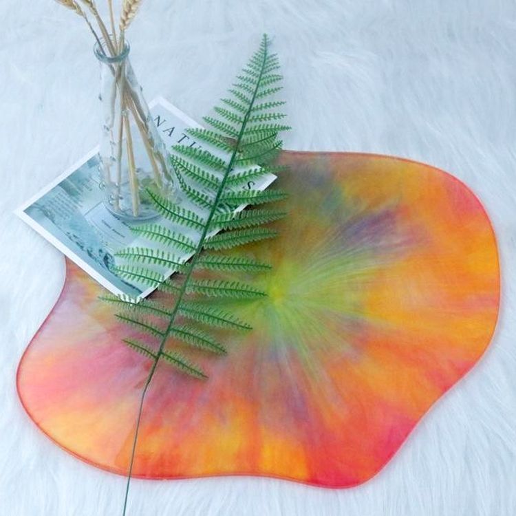 Силиконовый молд Epoxy Master поднос жеода №5, 40х35 см — картинка 2