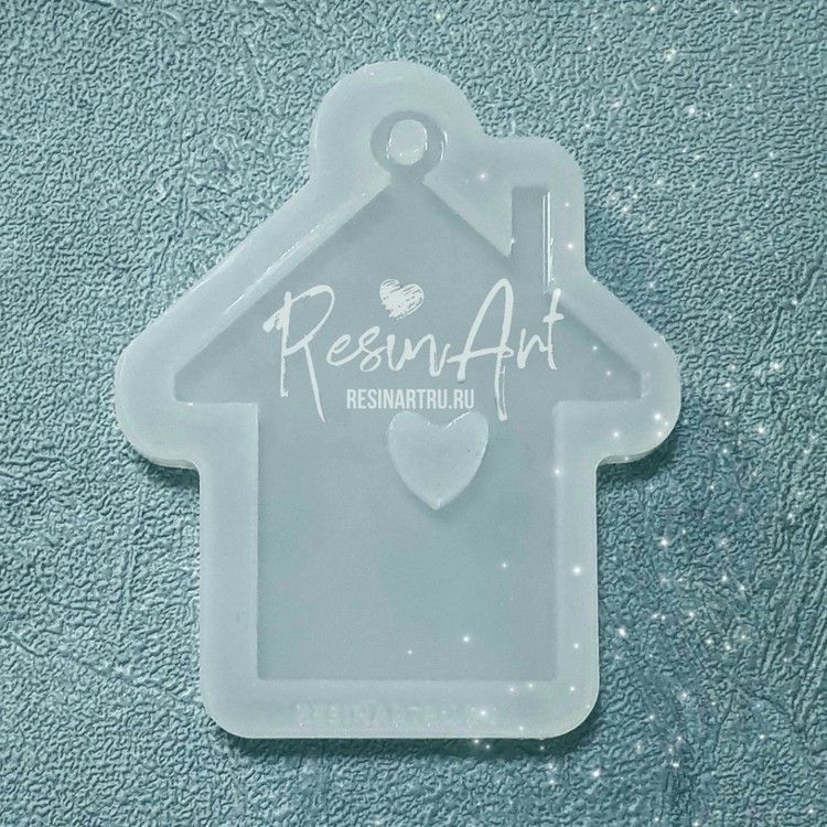 Елочная игрушка Домик №1 - Силиконовый молд, ResinArt — картинка 2