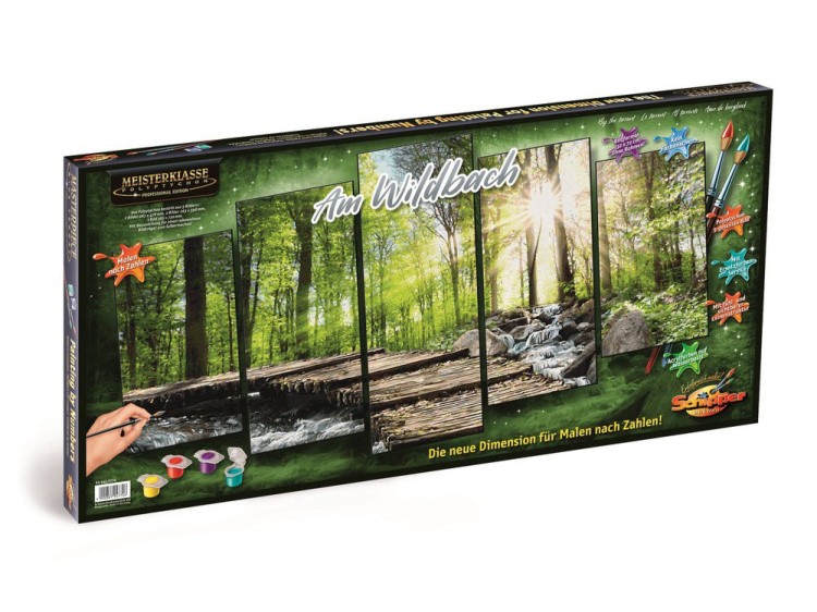 Картина по номерам «Горный поток» — картинка 3