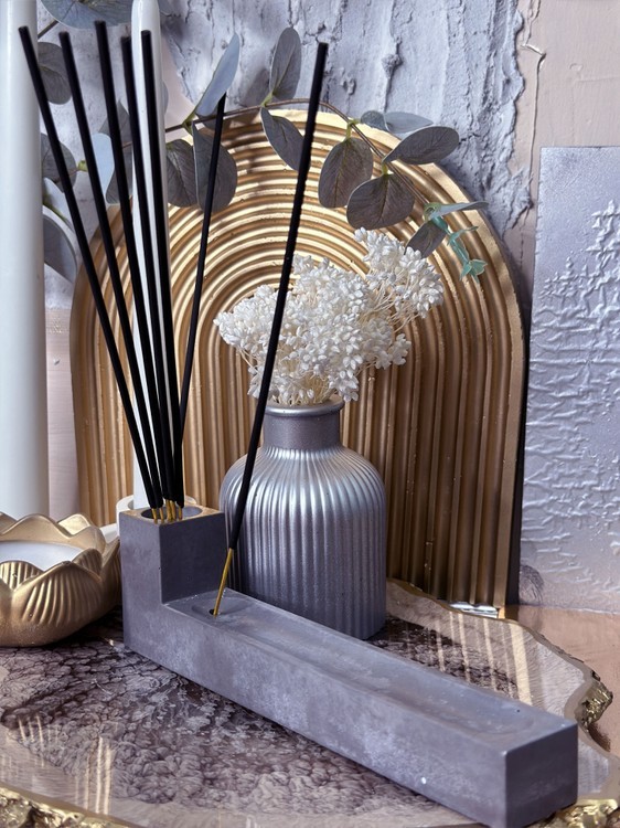 Силиконовый молд - Подставка для благовоний, 20x6 см, 1 шт. — картинка 3