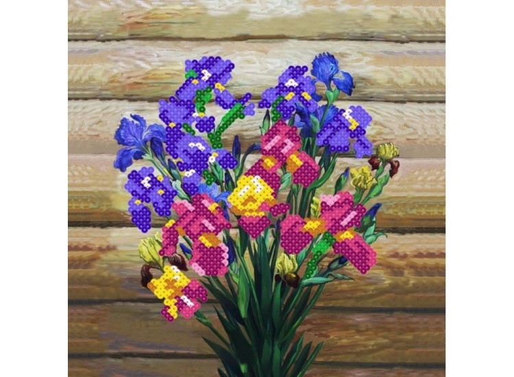Мозаика из пайеток «Ирисы» — картинка 2